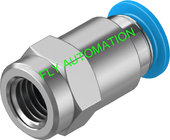QSF-1/8-8-B Pneumatic Tube Fittings Push In Fitting 153025 4052568011000