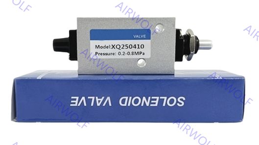 XQ Series Aluminum Pneumatic Mechanical Valve with 1/4" Port Size and 3/2way 5/2way Positions for Directional Control