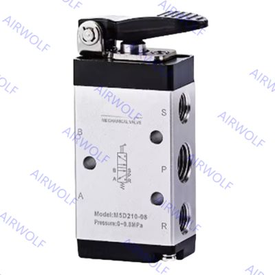 AIRTAC M5 Series 5/2 way Pneumatic Mechanical Control Valve 1/8", 1/4" with 0~1.0MPa Operating Pressure –20~+70℃ Working Temperature Range and Directional Control Function
