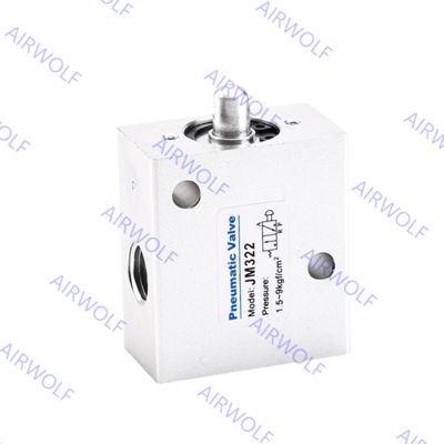 Sunrise JM Series JM322, JM322PB, JM322PP, J322PPL 3/2 way Mechanical Manual Valves 1/4"