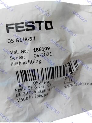QS-1/8-8-I QS-1/8-8-I-50 QS-1/8-10-I QS-1/4-6-I QS-1/4-6-I-100 Festo QS Series Push-in Fitting