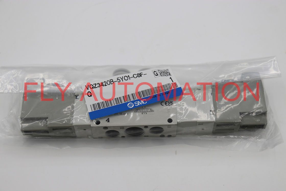 VQZ3420B-5YO1-C8F-Q 5 Way Pilot Solenoid Valve Direct Pipe Type Plug Lead Assembly Monomer