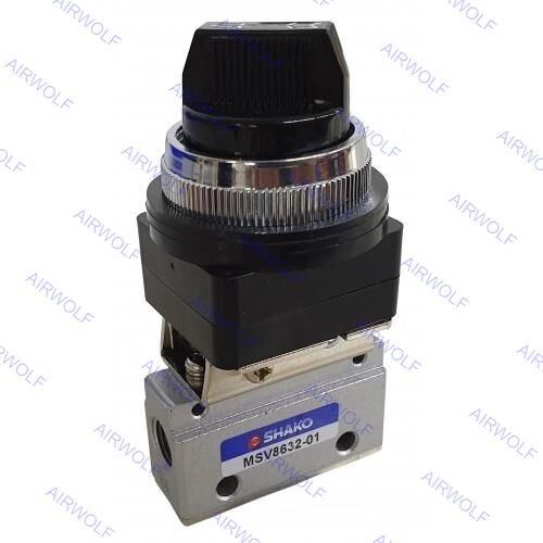 MSV8632-01R MSV8632-01TB MSV8632-01LB MSV8632-01RL SHAKO 3/2 way Mechanical Valve 1/8"