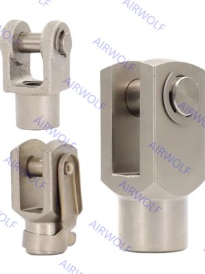 AIRTAC Cast Steel Y Knuckle Cylinder Joint Accessory với M3 M4 M5 Thread cho Pneumatic Cylinders