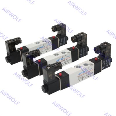 5 / 2,5 / 3 Way Airtac điện Solenoid Van 4V110-M5,4V110-06,4V130C / E / P-06,4V120-06