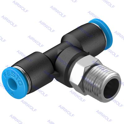 Festo QST-1/8-4 QST-1/8-4-100 QST-1/8-6 QST-1/8-6-100 QST Series Kiểu chữ T dạng đẩy